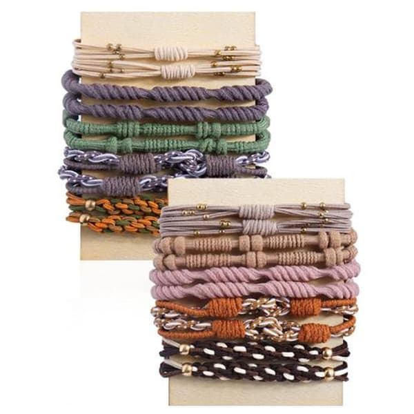 20 stk. Boho Armbånd Hårelastikker Boho Hårelastikker Elastiske Hårelastikker Armbånd Hestehaleholder Armbånd Scrunchie Elastikker