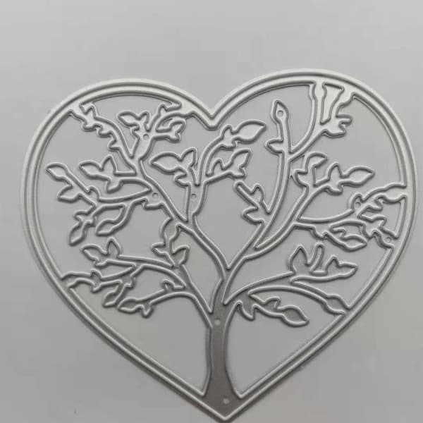 Hjerte Metal Skærende Die Træform Kulstofstål Prægning Script Die Stencils