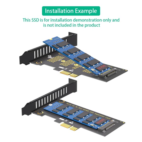 Effektiv Nvme Solid Disk til PCIe 1X Grensesnitt Konverteringsadapterkort Rask