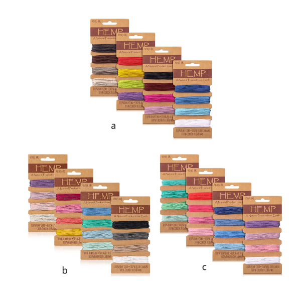 16 färger vaxad hampsnöre 1 mm 4 kort linsnöre färgad vaxbelagd tråd Färgglad garn för smyckenarmbandstillverkning null - B
