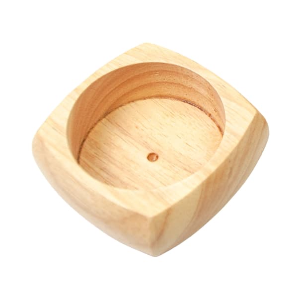 Træbase 85x85MM Quiltnålsorganiseringsbase Nåleholder Opbevaringsbase