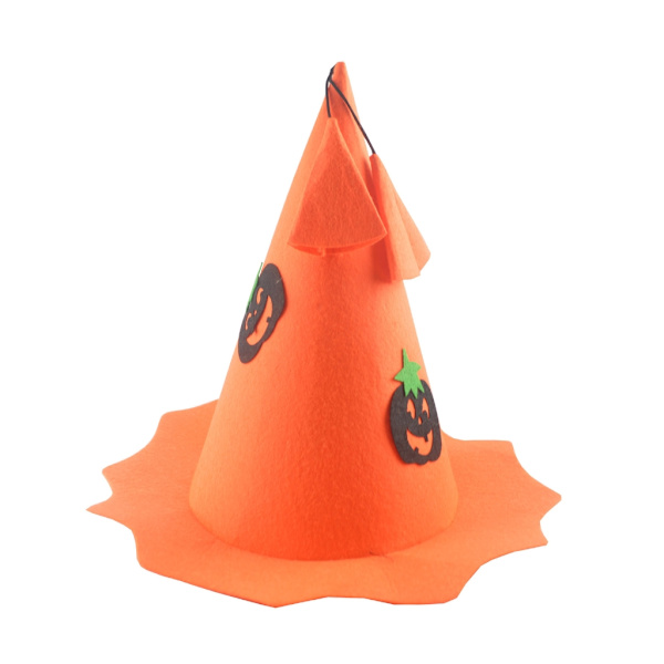 Halloween Häxa Trollkarl Hatt Festdräkt Huvudbonader Devil Cap Cosplay rekvisita Dekoration Tillbehör för barn Pojke Flicka