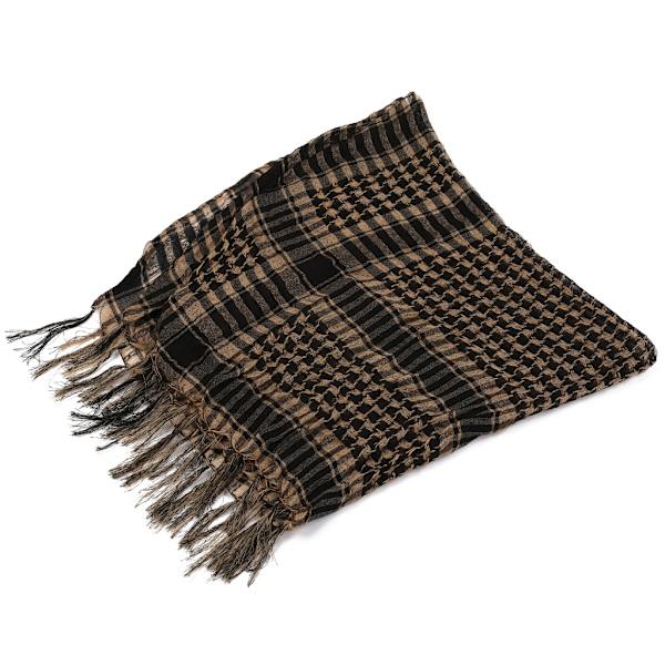 Military Keffiyeh Arab Scarf Jakt Cykelsjal för Head Wrap Army Camo Mud Color