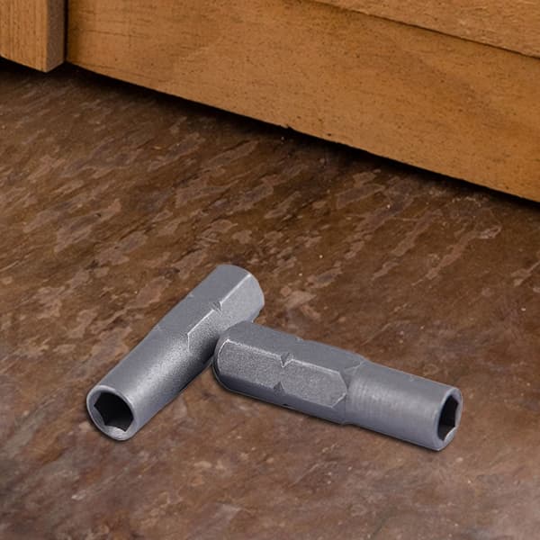 2 stk. sekskantet skaftadapter 4 mm bitsholder 1/4 tomme skruetrækkerbitadapter