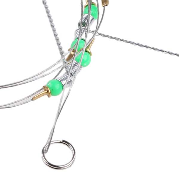 Anti-Winding Swivel String Havsfiske Krok Stål Riggar Wire Leader Fiskkrokar 5