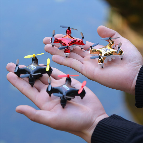 Rc Mini Drones Leksak Flygplansmodell Uppladdningsbar Fallbeständig fjärrkontrollleksak för barn Interaktiva induktionsdrönare Black