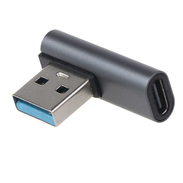 90 graders USB C till USB A-adapter rätvinkel USB A 3.0 Hane till USB Typ C-kontakt för bärbar dator