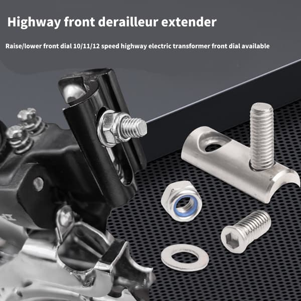 Front Dials Extender Front Derailleur Converter til R8000 R7000 R9100 Holdbar