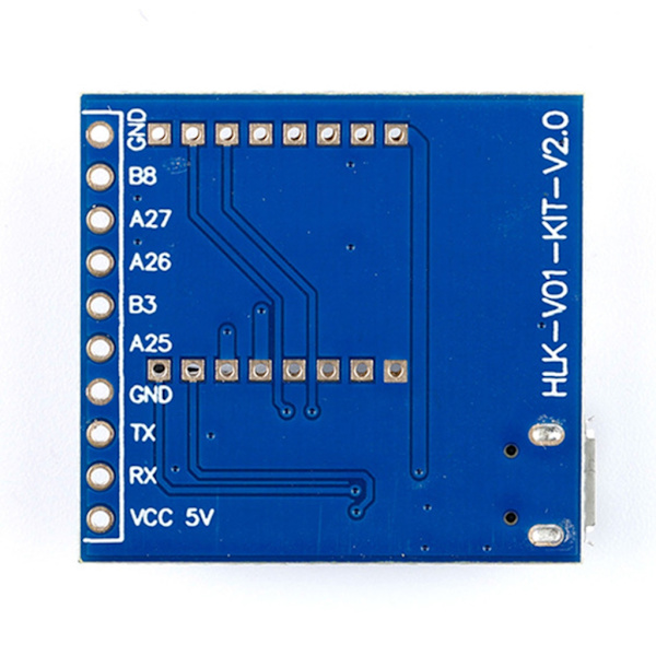 HLK-V20 röstigenkänningskontrollmodul Wake-up Word Seriell Port IIC-I2C UART SPI PWM Trådlös Intelligent Controller