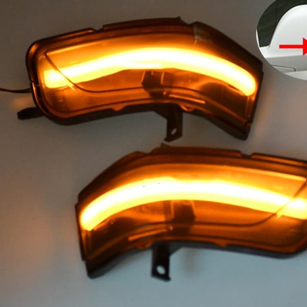 Til LED Bil Auto Sidespejl Amber Indikator Blinklys Lampe