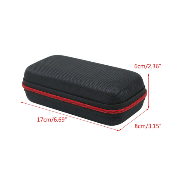 EVA Hard Case Skyddsskal för F101 F106 F107 Digital Multimeter Förvaringsväska med Mesh Pocket Multimeter Case Black