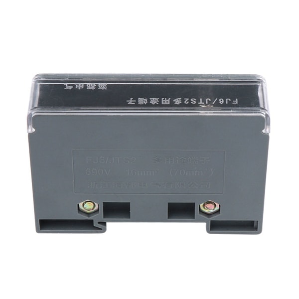 Din Rail Distribution Box En In Multiple Out Terminal Block Eltrådskontakt Kopplingsbox Flamskyddsmedel för sh One in two out 150A