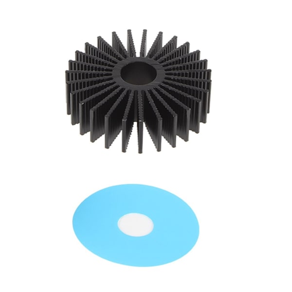 36mm Rund Kjøleribbe for Voron 2.4 3D-printer Steppermotor Aluminium Kjøleribbe Black 1pc