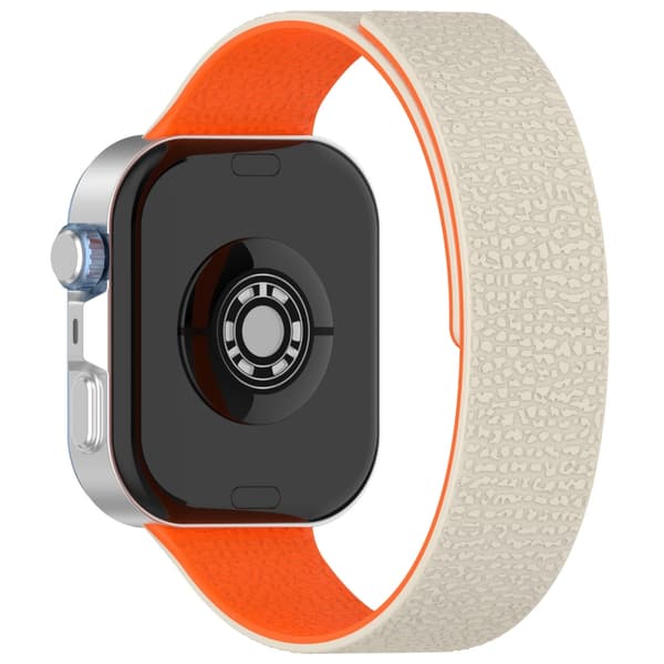 Magnetiska flexibla silikonarmband för Fit 4/3 Quick Release Belt Starlight orange