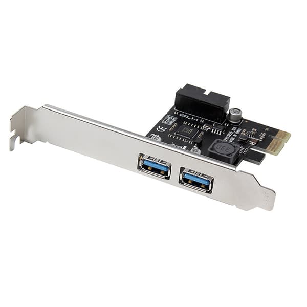PCI-E til USB 3.0 2-Port Udvidelseskort PCI til Express Add in Card Intern USB