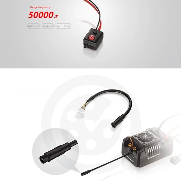 Vedenpitävä sähköinen nopeudensäädin 1/5 kauko-ohjattavaan malliin 70125 560KV Multicolor Combination model