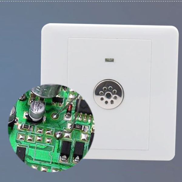 för tidsfördröjningsomkopplare styrd av ljud och ljus för smart ljusstyrning Switch Ljudaktiverad switch för korridor L Without light