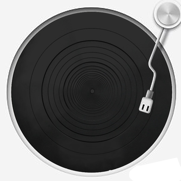 Vibrationsdämpande silikonkuddegummi för LP Antisladdmatta för fonografskivspelare Vinylskivspelare