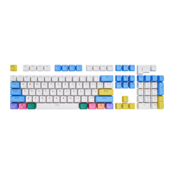 104-tangenters PBT OEM Keycaps Transparent Bokstäver Tangenter Double Shot Bakgrundsbelyst för Key Cap för Mekaniskt Tangentbord 61/87/104 Lay