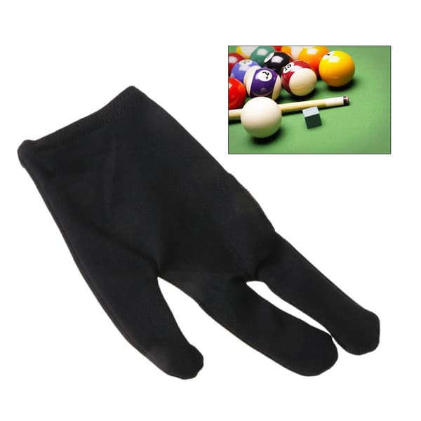 1st Black Cue Billiard Pool Shooters 3 Fingers Handskar