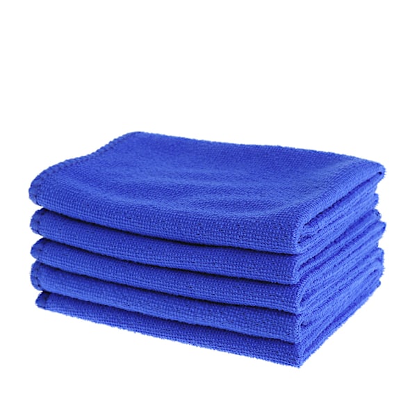 5 st Mjuka Absorberande Tvättlappar Bilvård Mikrofiber Rengöringshanddukar