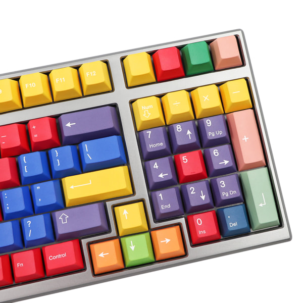 131 nycklar Set Handarbeit Basis PBT Keycap Dye Sub Keycaps för Cherry MX Switch Iso Mekaniskt tangentbord 61/87/104/108