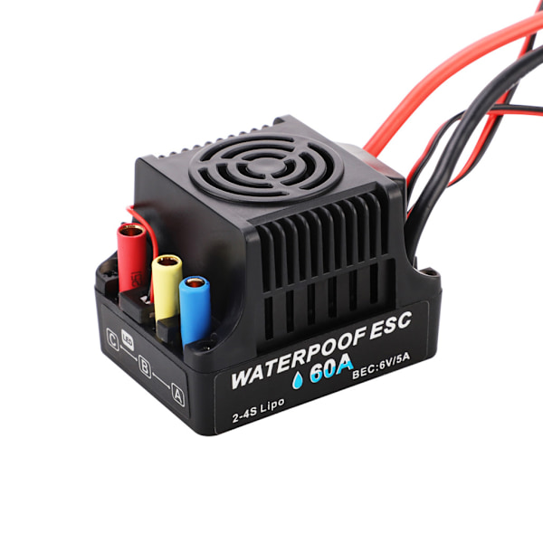 Borstlös Motorstyrning 60A/80A Fjärrkontroll ESC RC Bilmodell Karossdelar 80A short line