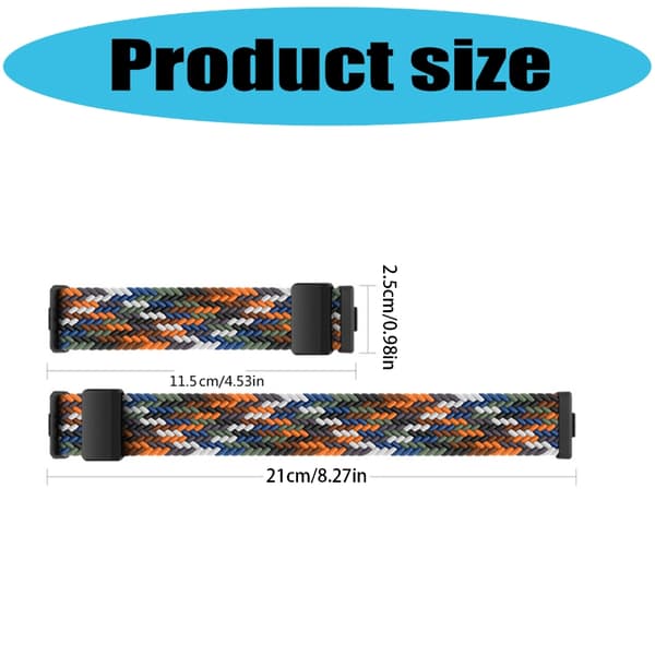 Stilfuld Quick Change Urrem Forstærket Nylon Urrem til fit3/4/4Pro 9