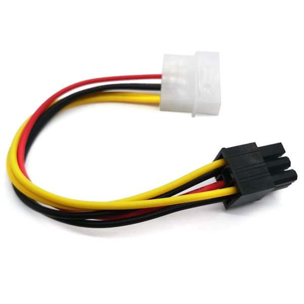 4-benet til 6-benet PCI-Express PCIE grafikkort strømadapter konverterkabel