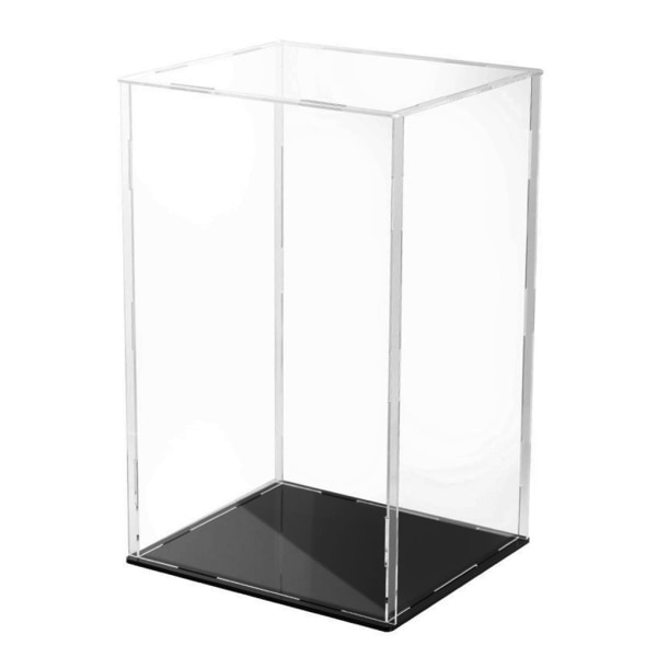 Akryldisplay för case Action Figur Bänkskiva Box för Anime Perifer figur Kosmetiska föremål Transparent Organizer 15x15x25 cm