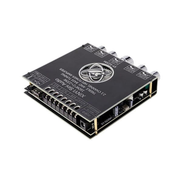 2.1-kanals TDA7498 Bluetooth-kompatibelt power 160Wx2+220W power BT, AUX,U-diskingångar