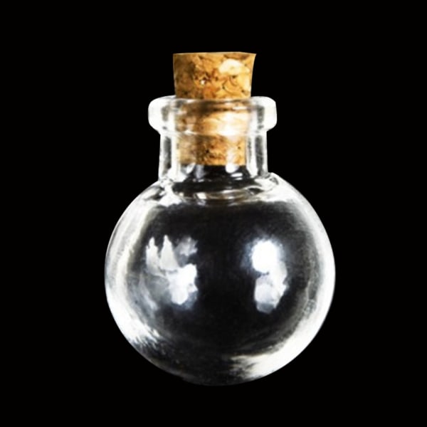 10st miniglasflaskor med korkpropp Gör-det-själv hantverk klara behållare tillbehör för barn Vuxna Hantverk