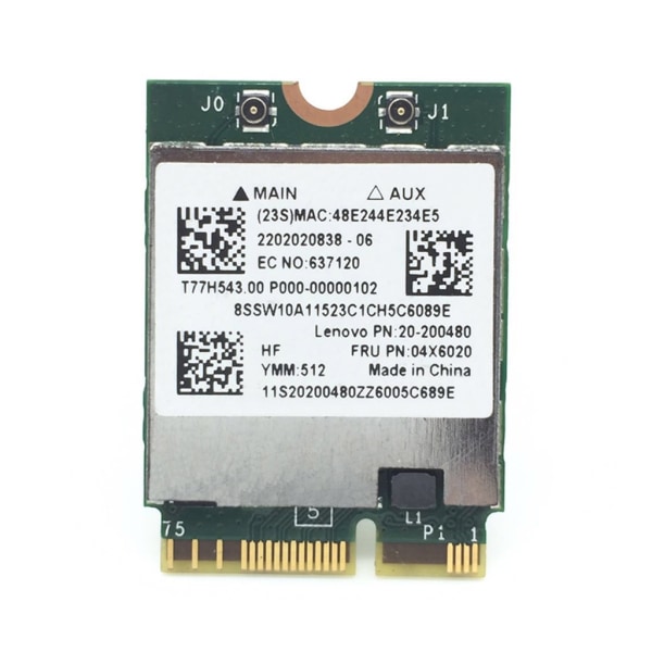 Trådlöst Wifi-kort BCM94352Z 802.11ac 2.4G+5G BT4.0 1200Mbps NGFF Wlan-adapter för B50-70/N50-70/B40-80/B50-80 E40-30