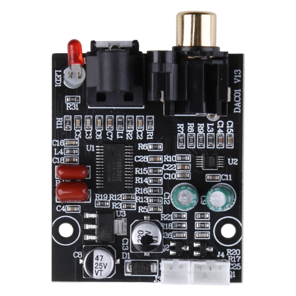 DIY DAC Digital Decoder 24bit 192khz Optisk Fiber CS8416 CS4344 Koaxial digital signalingång Stereo o Output Decode