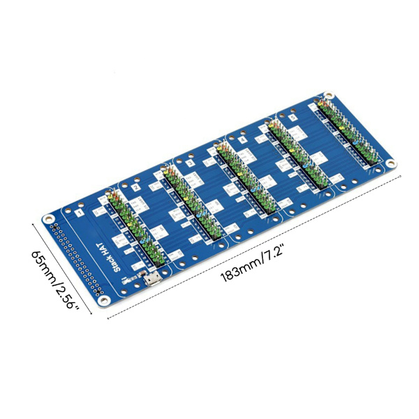 for Stack HAT 5x 20x20 GPIO Pin Header Udvidelse med GPIO Kabel