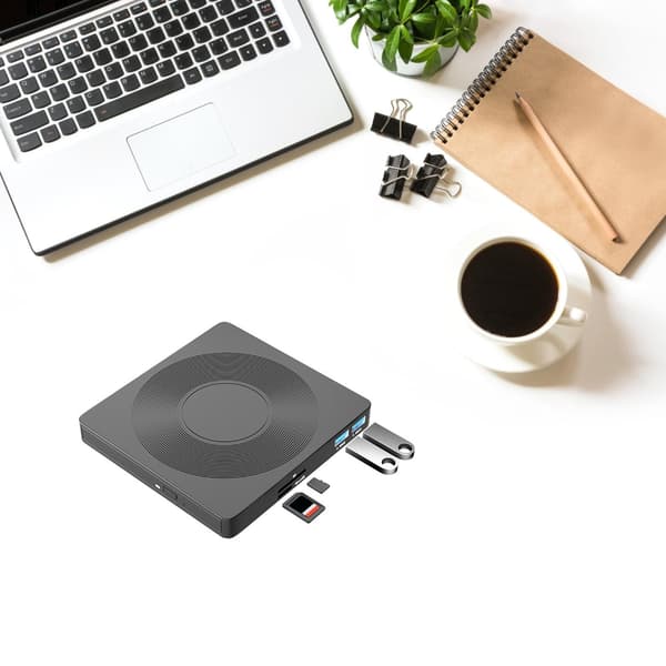USB Power Disc Writer Reader Slankt Eksternt Drev til Notebook