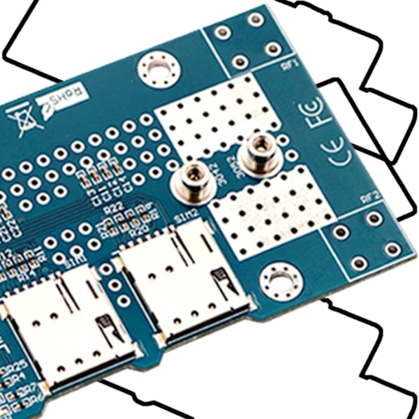 M.2 - USB-sovitin kahdella korttipaikalla, tukee 3G 4G -moduulia USB3.0 M.2