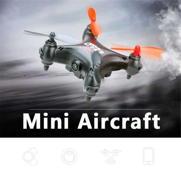 Rc Mini Drones Leksak Flygplansmodell Uppladdningsbar Fallbeständig fjärrkontrollleksak för barn Interaktiva induktionsdrönare Black