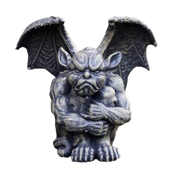 Bevingad Gargoyle Staty Guardian Evil Demon Skulptur Halloween Resin Ornament