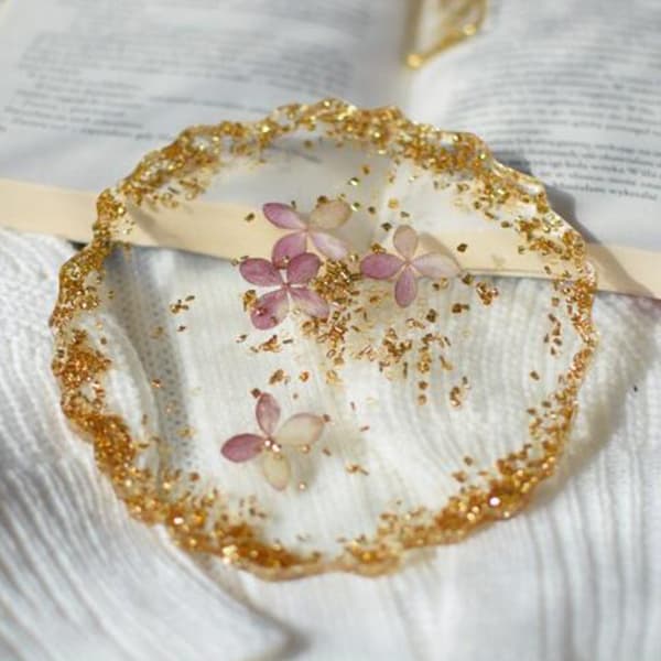 Krystal Epoxyharpiks Coaster Bakkeforme Sæt Agat Geode Coaster Harpiksforme