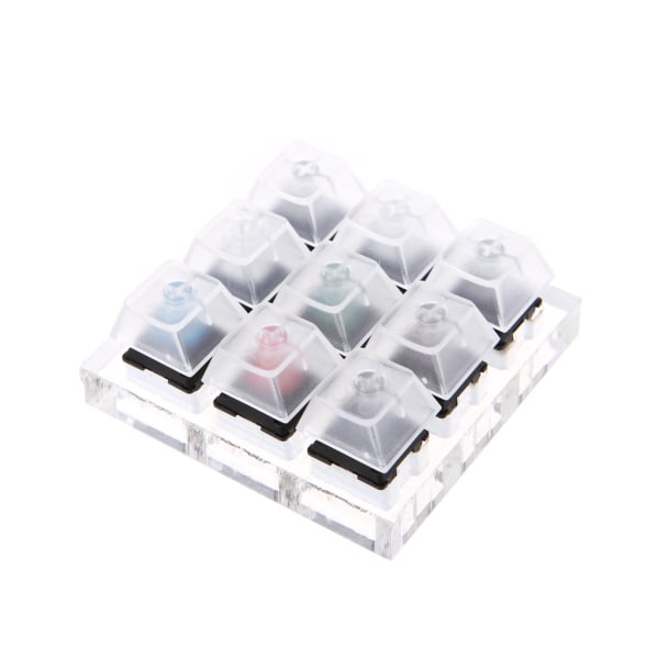 Tastaturbryter Tester Klare Tastaturhetter 9 Bryter Testeverktøy for Cherry MX Mekanisk for Tastaturbryter Tester Kit