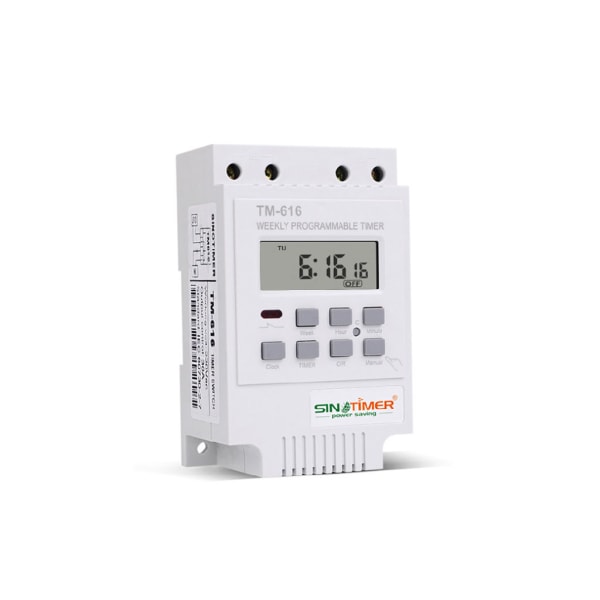 TM616W-4 Digital Elektronisk Timer 220V 30A Veckovis Programmerbar Reläkontroller