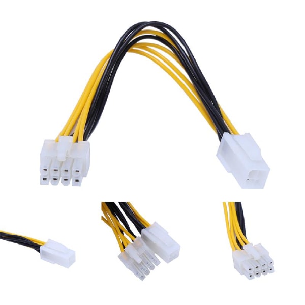 Datorströmförsörjning POWER 4-pin till moderkort 8-pin CPU- power