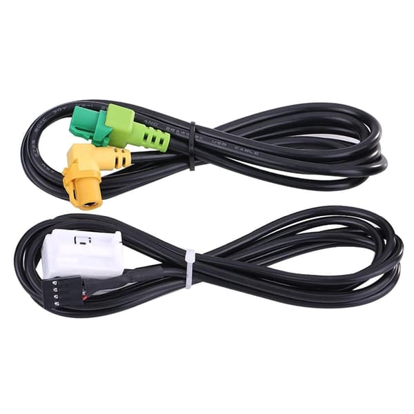 Erstatning AUX USB-brytere Port Socket USB AUX-brytere Plugg med kabel
