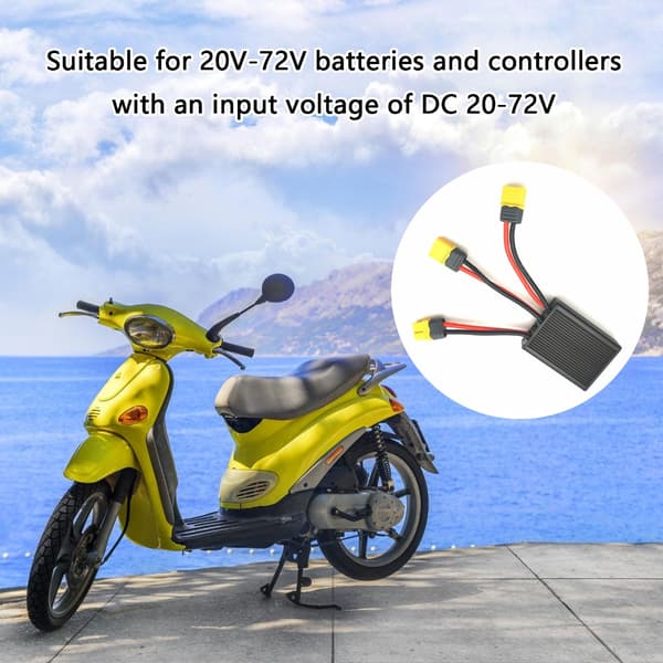24-72V 40Amp Elektrisk Dobbelt Batteri Parallel Modul Konnektor Adapter