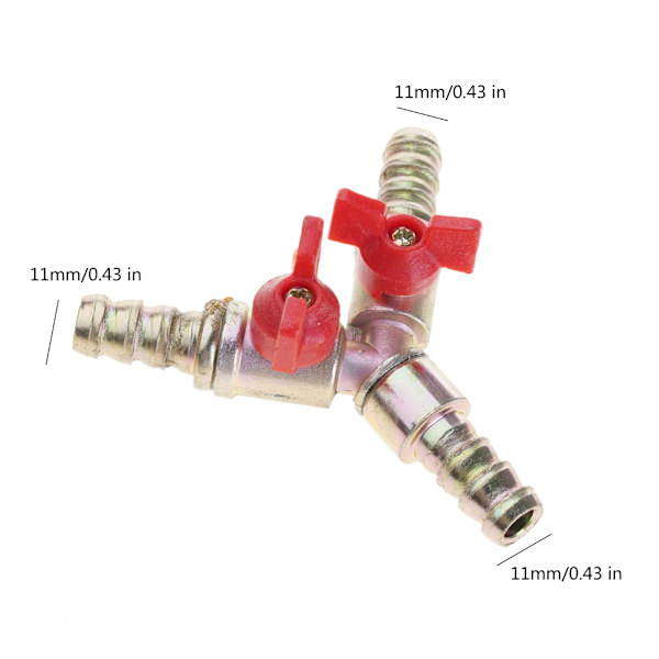 3/8\" Slange Studs Kuglehane til Ventil 3 Vejs Union Kryds/Split Afspærring til Ventil