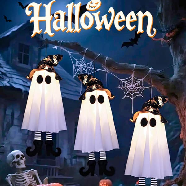 Lysende Spøgelse Loft Hængende Ornament Til Hoveddør Veranda Have Gård
