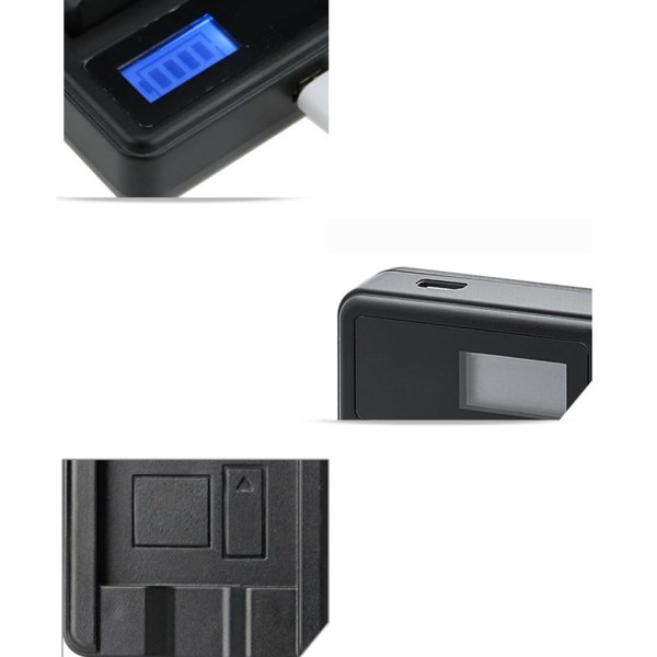 USB -kabel LCD-batteriladdare NPFZ100 Uppladdningsbar för A9 9R A9R 9S A9S A7III A7RIII A7R3 ILCE-7RM3 Kamerabatterier