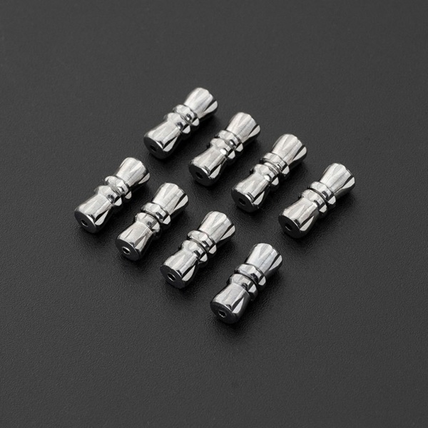 10 stycken fatskruvspännen 4,33 tum Längd Silverfärg Skruv Twist Spänne För DIY-halsband Armband Smyckenstillverkning