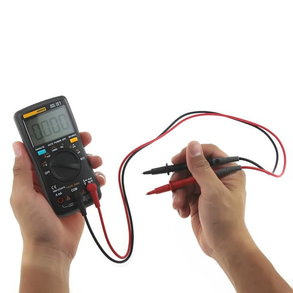 AN8009 True-RMS Auto Range Digitalt Multimeter NCV Ohmmeter Voltmeter Amperemeter Svart